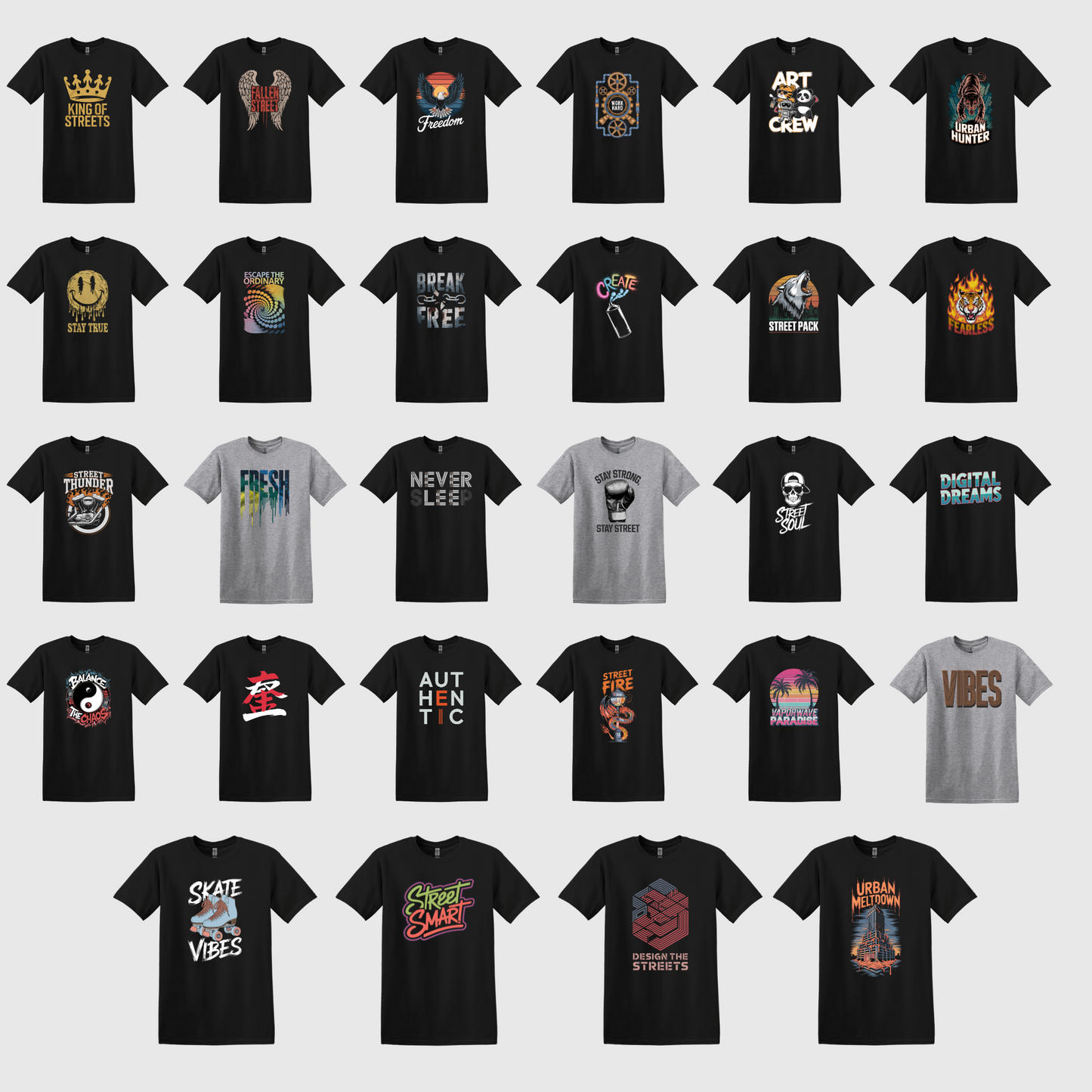 Mega Bundle of 590 Unique T-Shirt Designs (PNG)