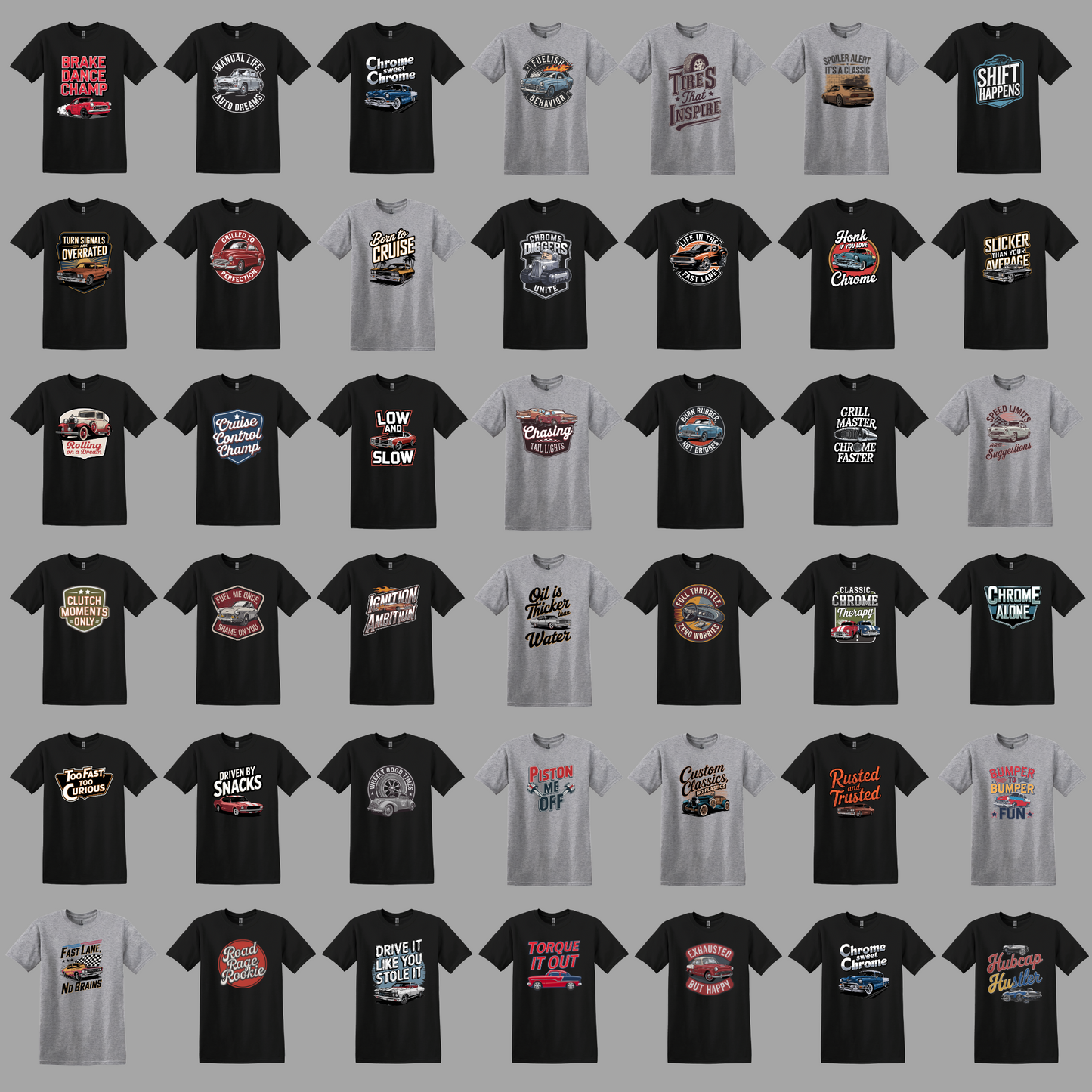 Mega Bundle of 590 Unique T-Shirt Designs (PNG)