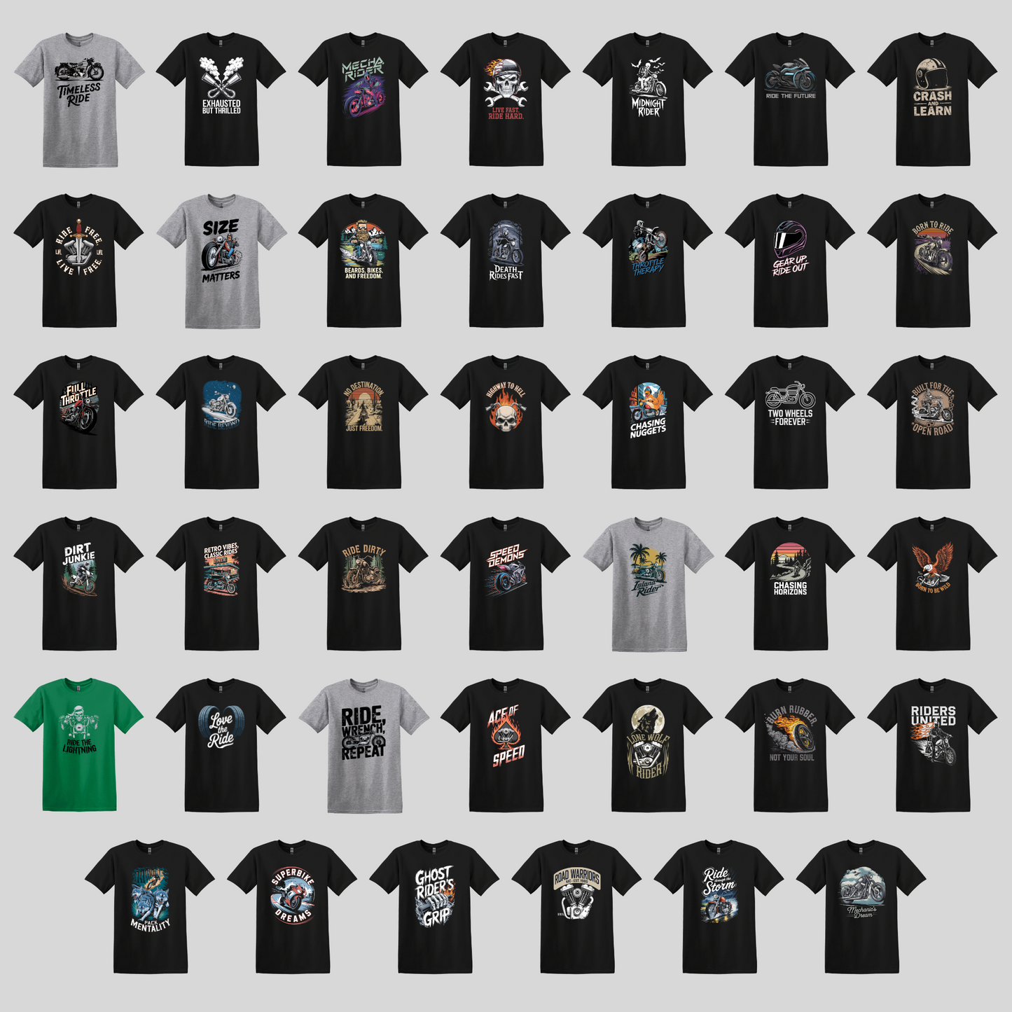 Mega Bundle of 590 Unique T-Shirt Designs (PNG)